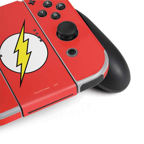 DC Comics The Flash Original Emblem Nintendo Switch OLED (2021) Skin
